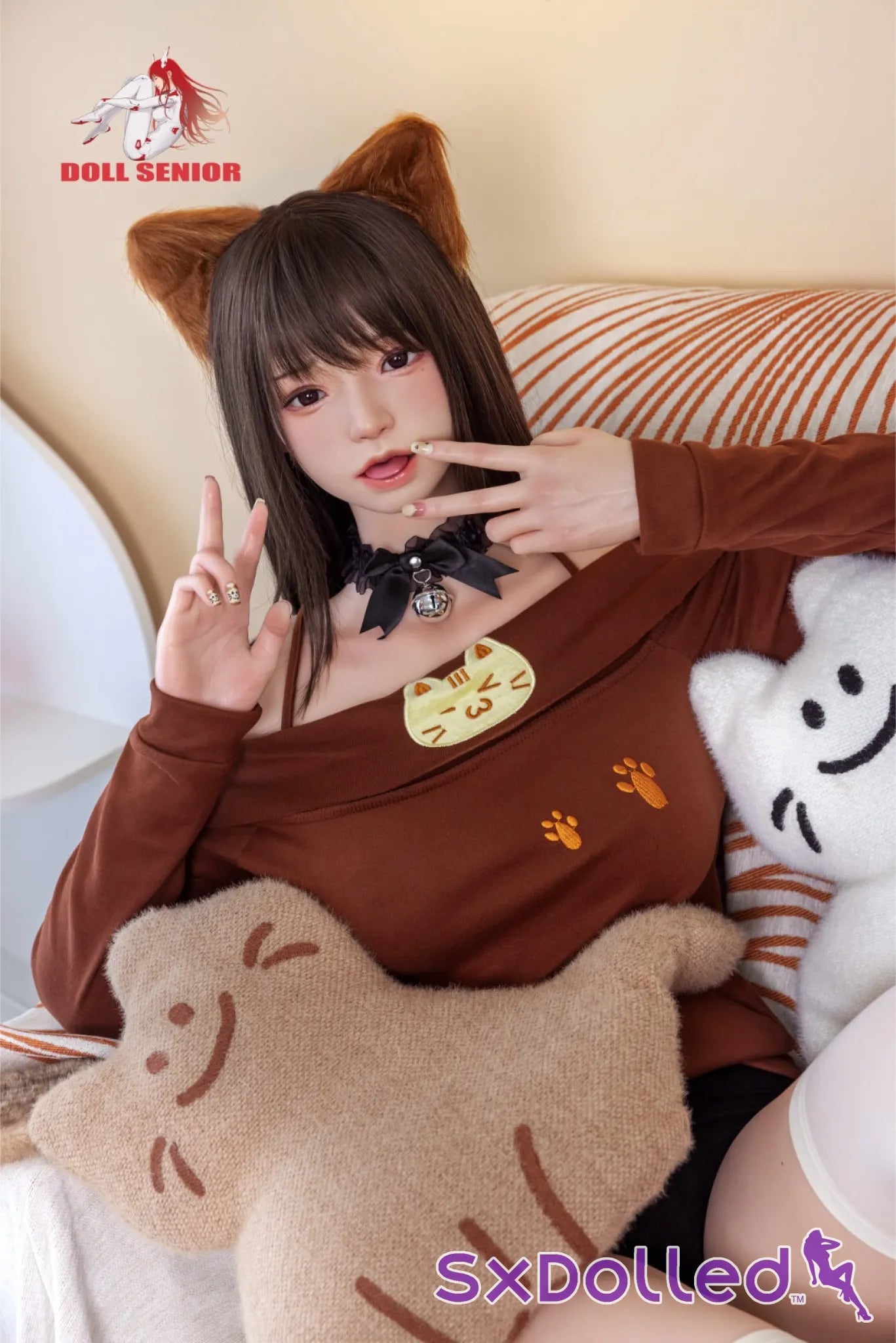 Mei Xiao (E-Cup) (163cm) | Brunette Asian Kitty Sex Doll | Doll Senior E-Cup / 163cm / Brunette Sex Doll