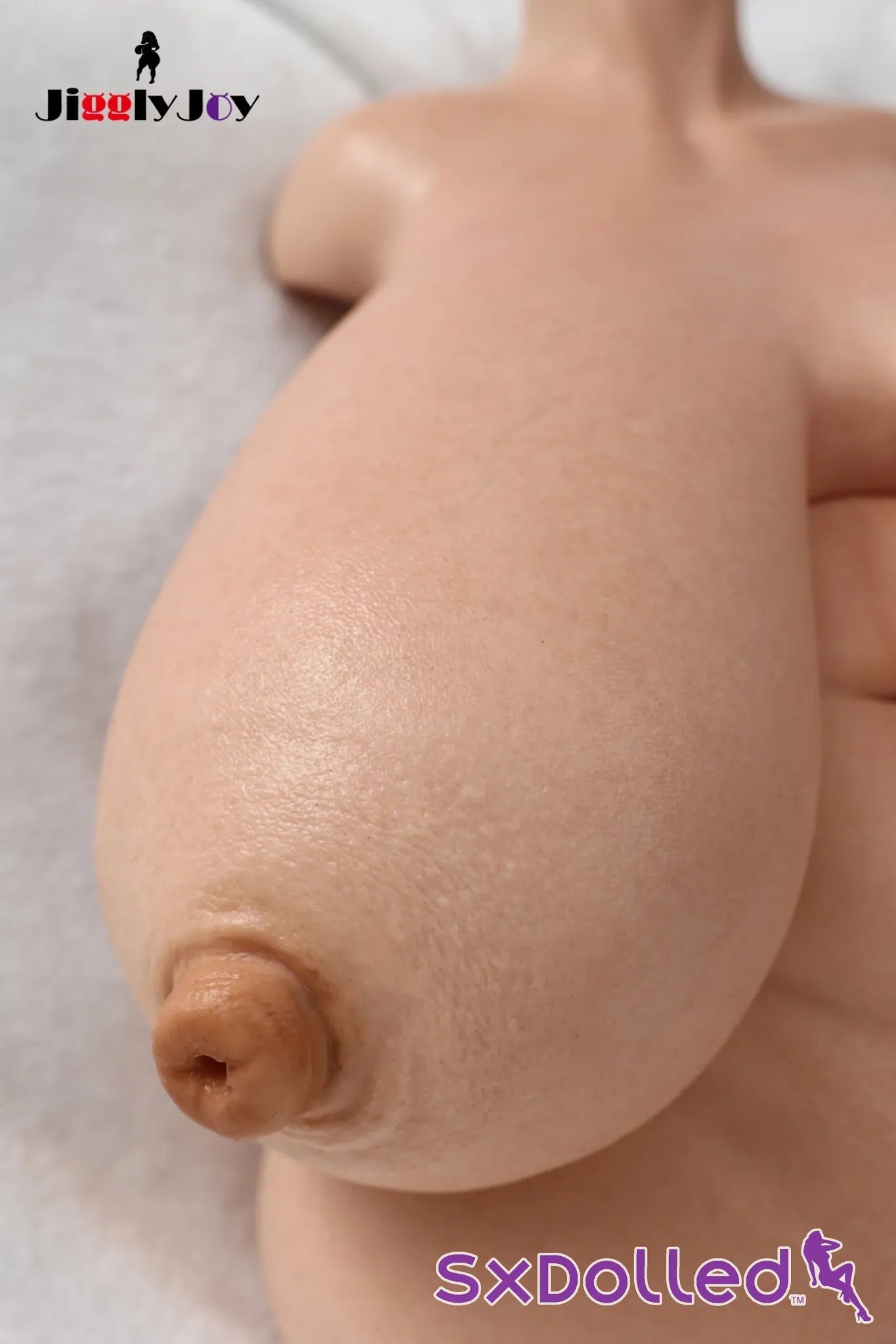 Melania A (R-Cup) (71cm) | Huge Boobs Sex Doll Torso | JigglyJoy R-Cup / 71cm / Grey Sex Torso
