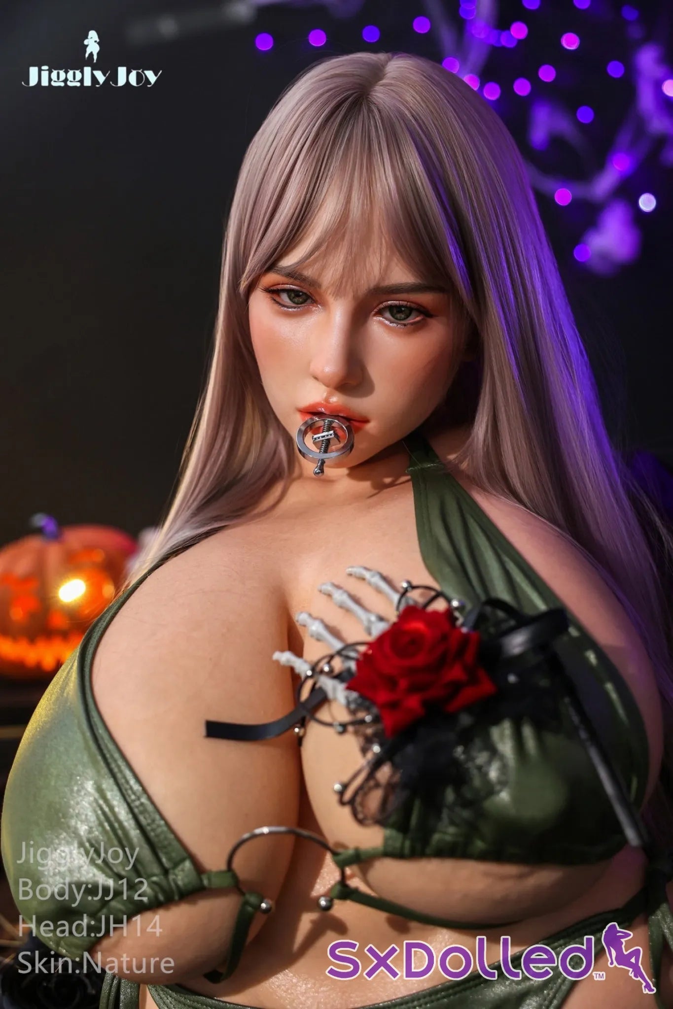Melania A (R-Cup) (71cm) | Huge Boobs Sex Doll Torso | JigglyJoy R-Cup / 71cm / Grey Sex Torso