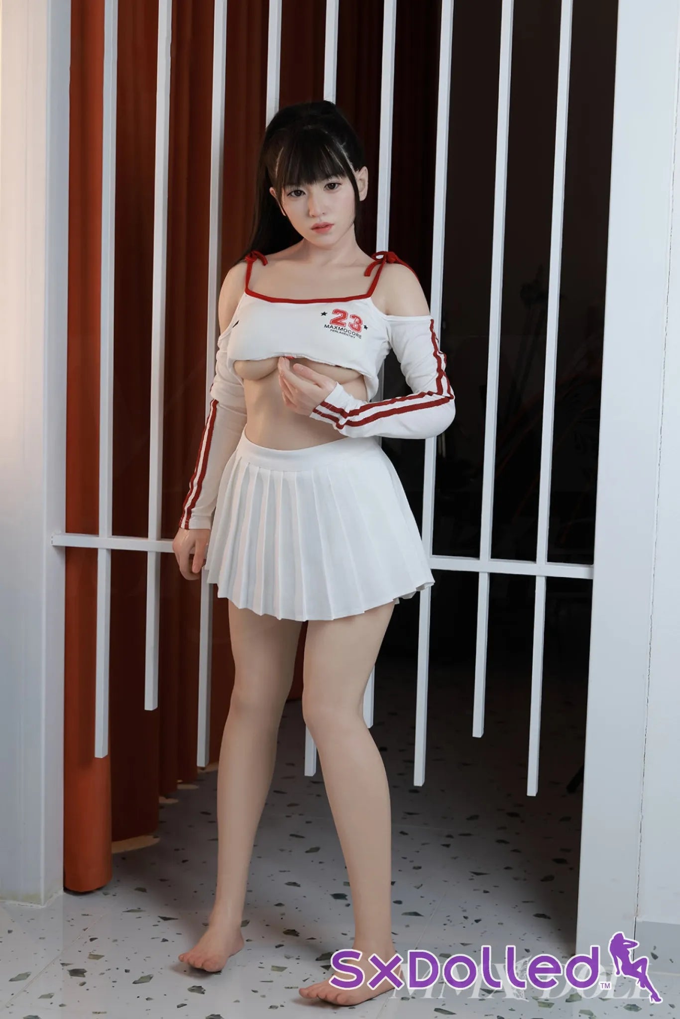 MengYue A (E-Cup) (153cm) | Perky Chinese Sex Doll | MMX Doll E-Cup / 153cm / Black Sex Doll