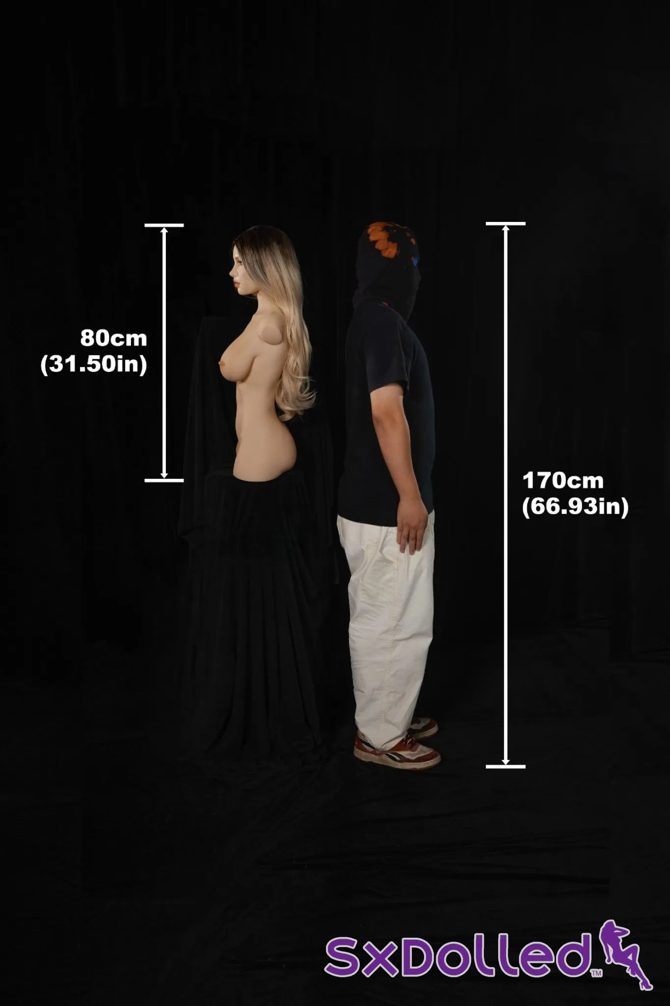 Miko A (E-Cup) (80cm) | Caucasian Sex Doll Torso | Climax Doll E-Cup / 80cm / Ombre Sex Torso