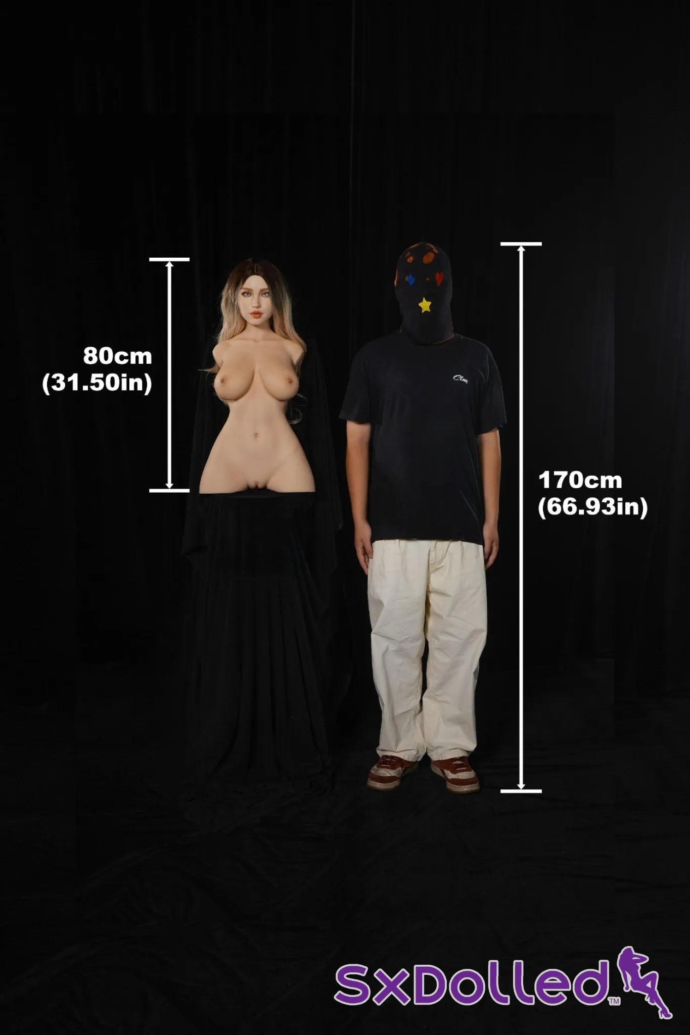 Miko A (E-Cup) (80cm) | Caucasian Sex Doll Torso | Climax Doll E-Cup / 80cm / Ombre Sex Torso