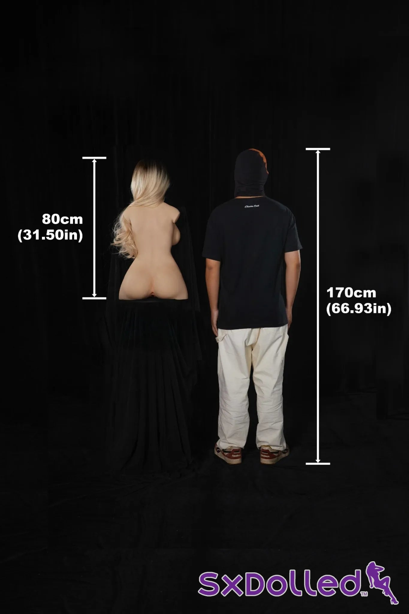 Miko A (E-Cup) (80cm) | Caucasian Sex Doll Torso | Climax Doll E-Cup / 80cm / Ombre Sex Torso