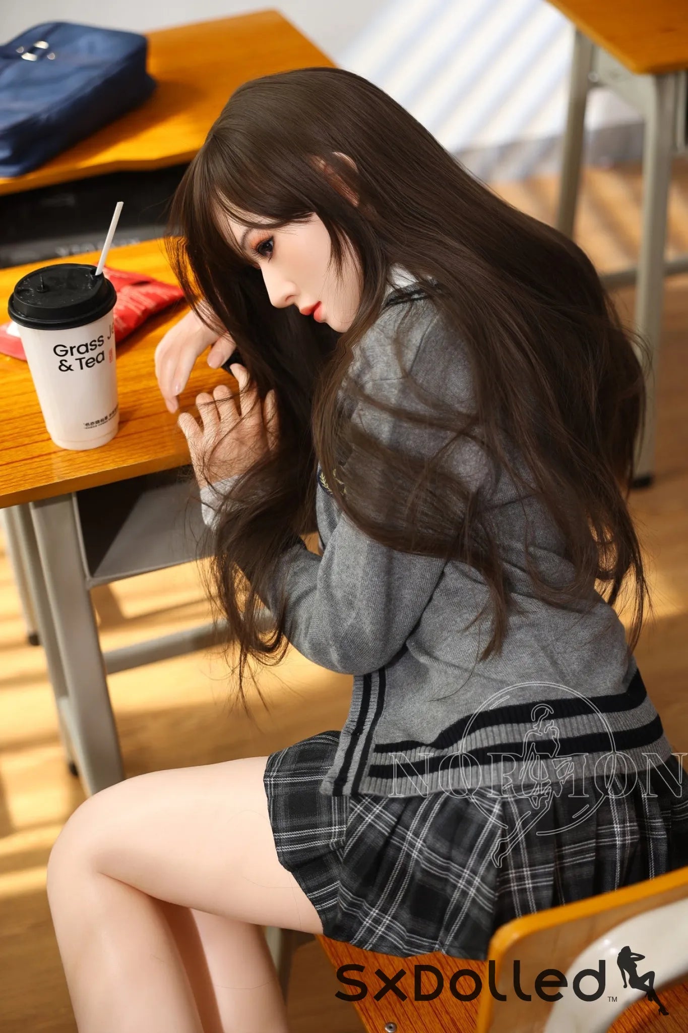 Miku B (D-Cup) (150cm) | Asian Brunette Sex Doll | Normon Doll D-Cup / 150cm / Brunette Sex Doll