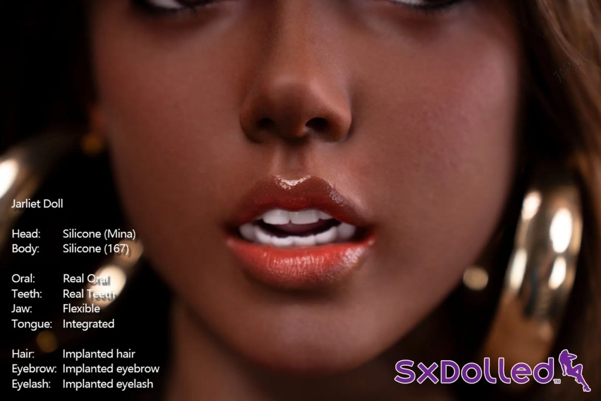 Mina C (E-Cup) (167cm) | Dark Tanned Latina Sex Doll | Jarliet - E-Cup / 167cm / Brunette - Sex Doll