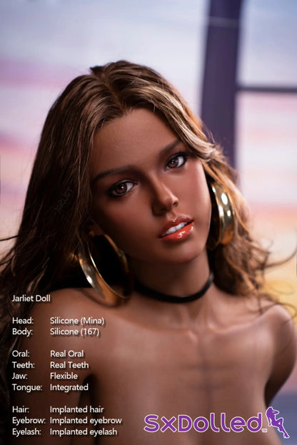 Mina C (E-Cup) (167cm) | Dark Tanned Latina Sex Doll | Jarliet - E-Cup / 167cm / Brunette - Sex Doll