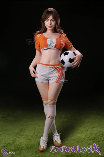 Monica C (F-Cup) (166cm) | Smiling Caucasian Sex Doll | MD Doll - F-Cup / 166cm / Brunette - Sex Doll