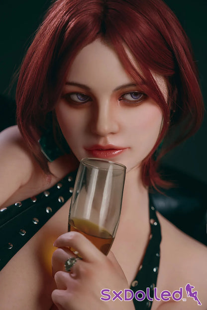 Nora I (J-Cup) (160cm) | Sultry Crimson Femme Fatale Sex Doll | HR Doll - J-Cup / 160cm / Red - Sex Doll