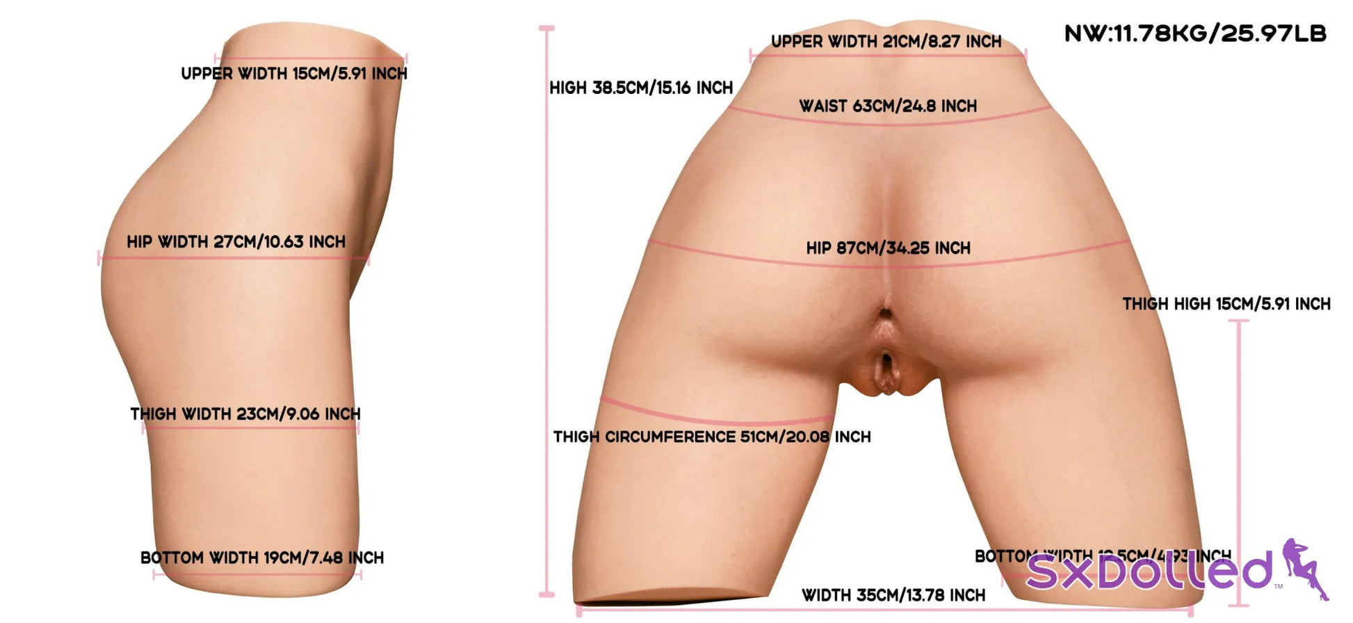 Penny (42cm) | Sex Doll Torso | Climax Doll | SxDolled.