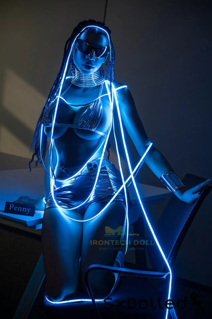 Penny C (H-Cup) (161cm) | Ebony Rave Girl Sex Doll | Irontech Doll H-Cup / 161cm / Black Sex Doll