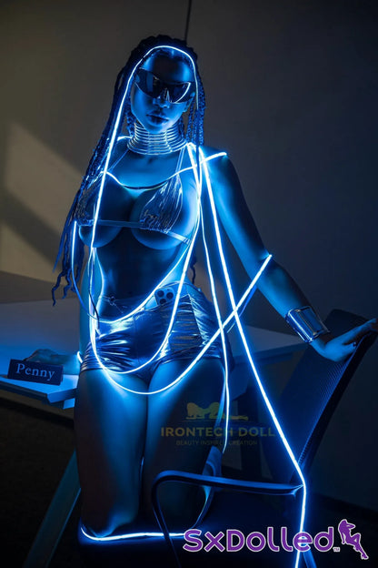 Penny C (H-Cup) (161cm) | Ebony Rave Girl Sex Doll | Irontech Doll H-Cup / 161cm / Black Sex Doll