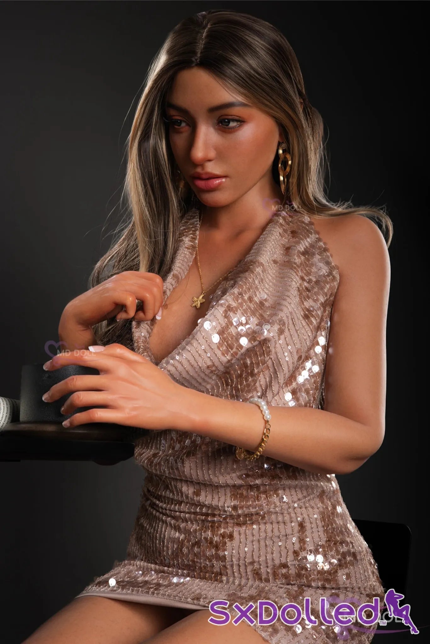 Rebeka (D Cup) (166cm) | Brunette Perky Latina Sex Doll | MD Doll D Cup / 166cm / Brunette Sex Doll