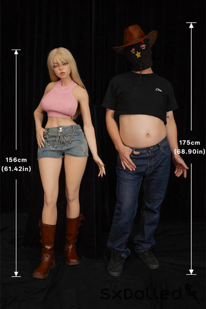 Rhea A (F-Cup) (156cm) | Cowgirl Cosplay Sex Doll | Climax Doll F-Cup / 156cm / Blonde Sex Doll
