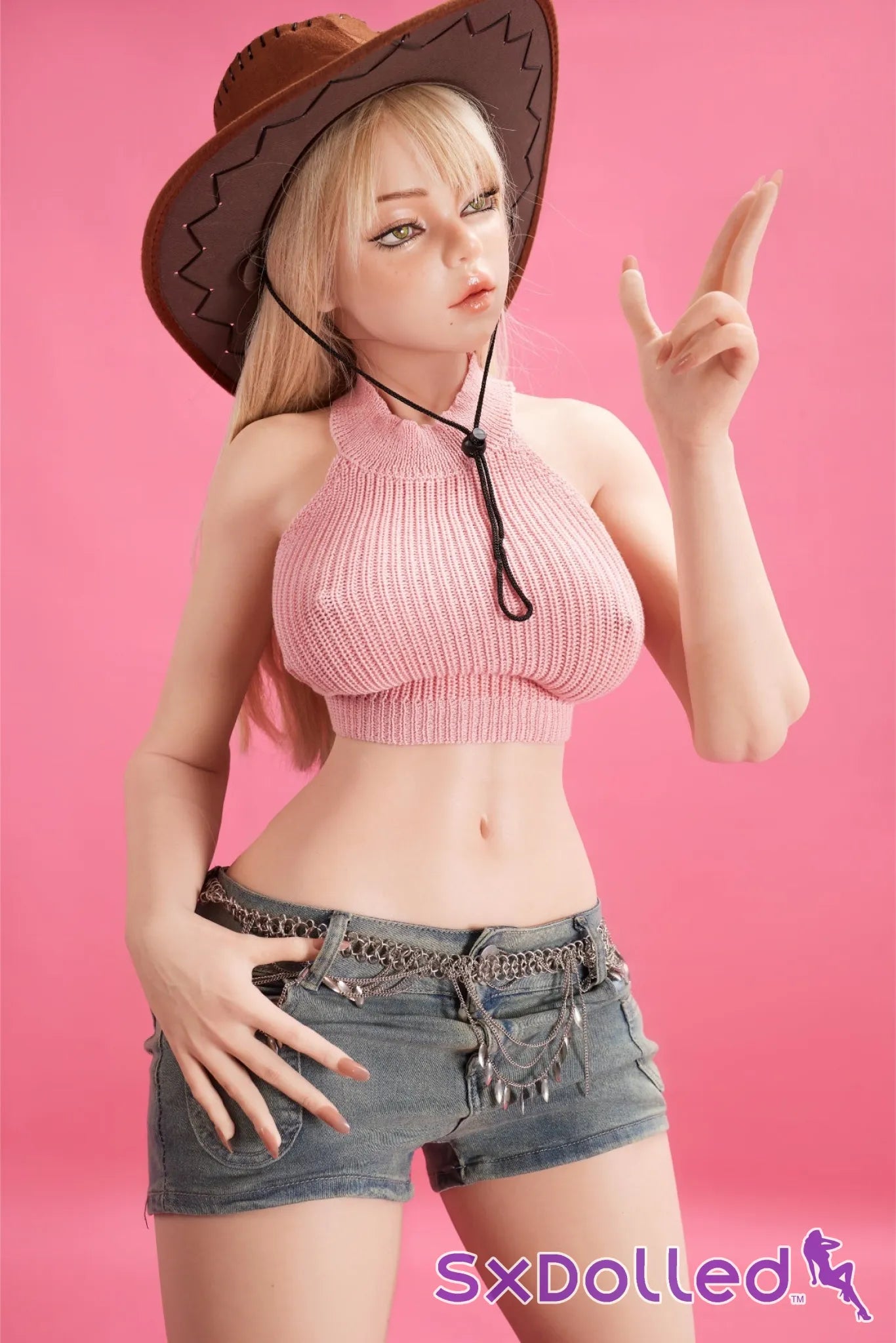 Rhea A (F-Cup) (156cm) | Cowgirl Cosplay Sex Doll | Climax Doll F-Cup / 156cm / Blonde Sex Doll