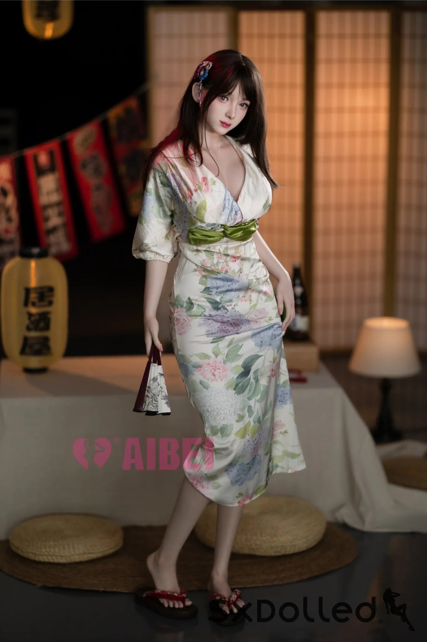 Rika A (E-Cup) (167cm) | Kimono Asian Sex Doll | Aibei Doll E-Cup / 167cm / Brunette Sex Doll