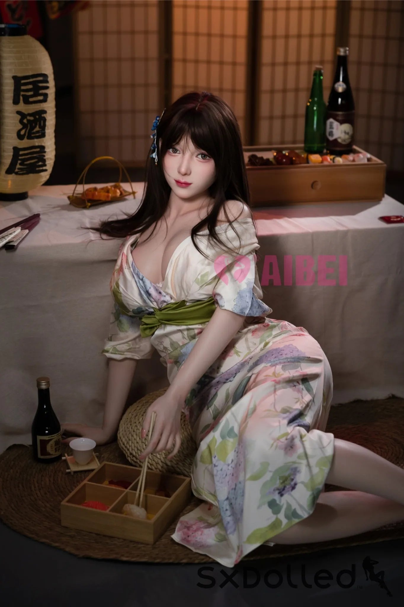 Rika A (E-Cup) (167cm) | Kimono Asian Sex Doll | Aibei Doll E-Cup / 167cm / Brunette Sex Doll