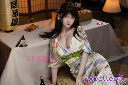 Rika A (E-Cup) (167cm) | Kimono Asian Sex Doll | Aibei Doll E-Cup / 167cm / Brunette Sex Doll