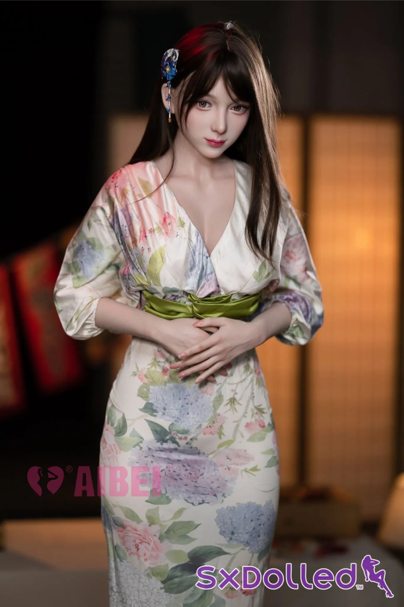 Rika A (E-Cup) (167cm) | Kimono Asian Sex Doll | Aibei Doll E-Cup / 167cm / Brunette Sex Doll