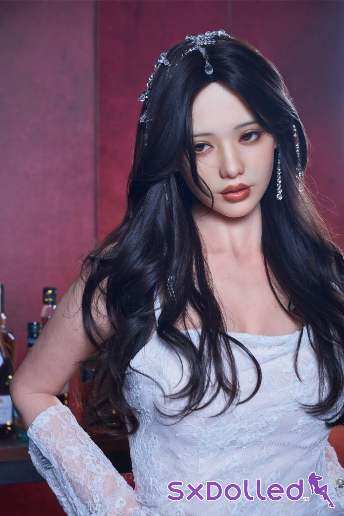 Rina C (F-Cup) (170cm) | Midnight Diamond Darling Sex Doll | Real Lady - F-Cup / 170cm / Black - Sex Doll