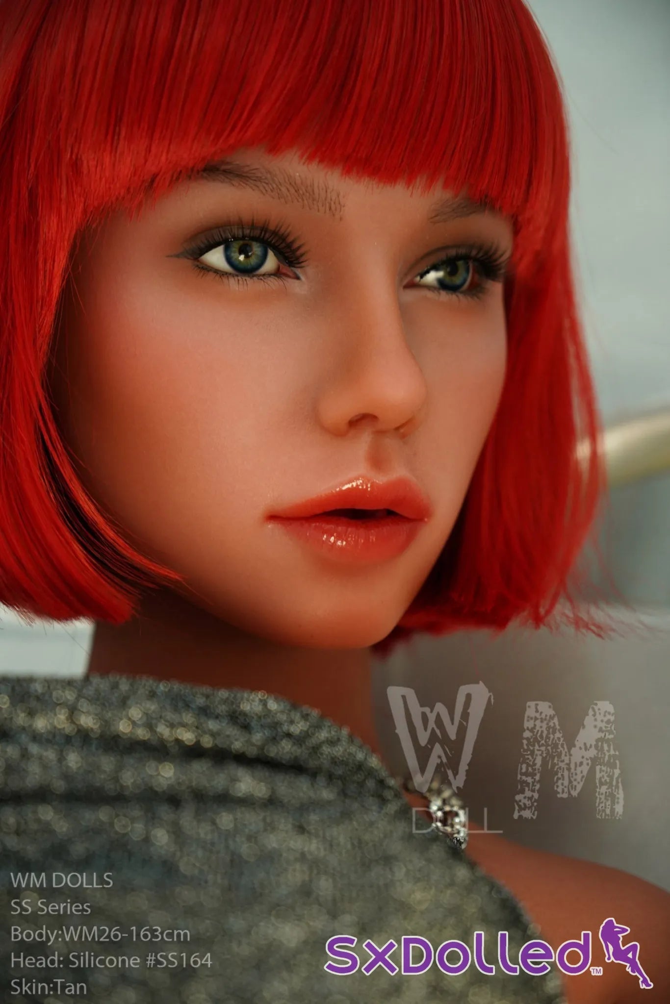 Safiya (G-Cup) (163cm) | Tanned Short Red Hair Sex Doll | WM Doll G-Cup / 163cm / Red Sex Doll