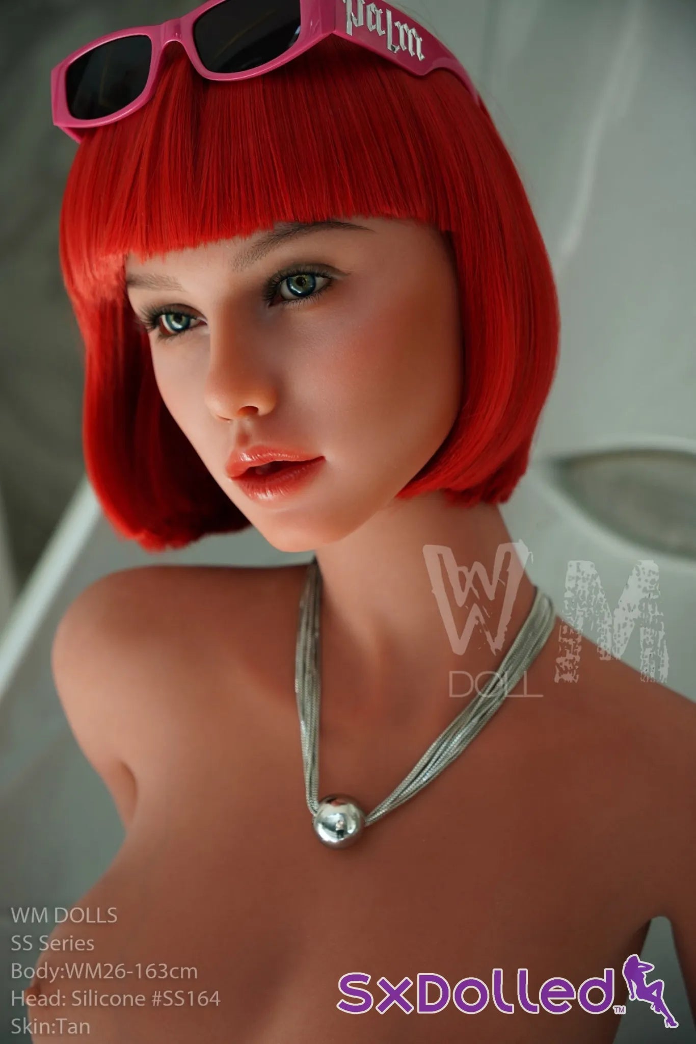 Safiya (G-Cup) (163cm) | Tanned Short Red Hair Sex Doll | WM Doll G-Cup / 163cm / Red Sex Doll