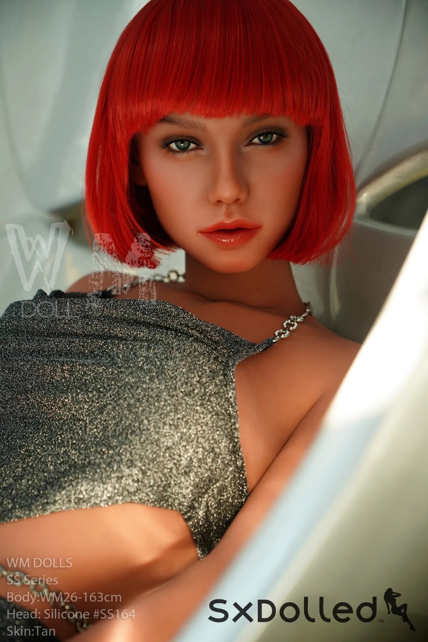 Safiya (G-Cup) (163cm) | Tanned Short Red Hair Sex Doll | WM Doll G-Cup / 163cm / Red Sex Doll