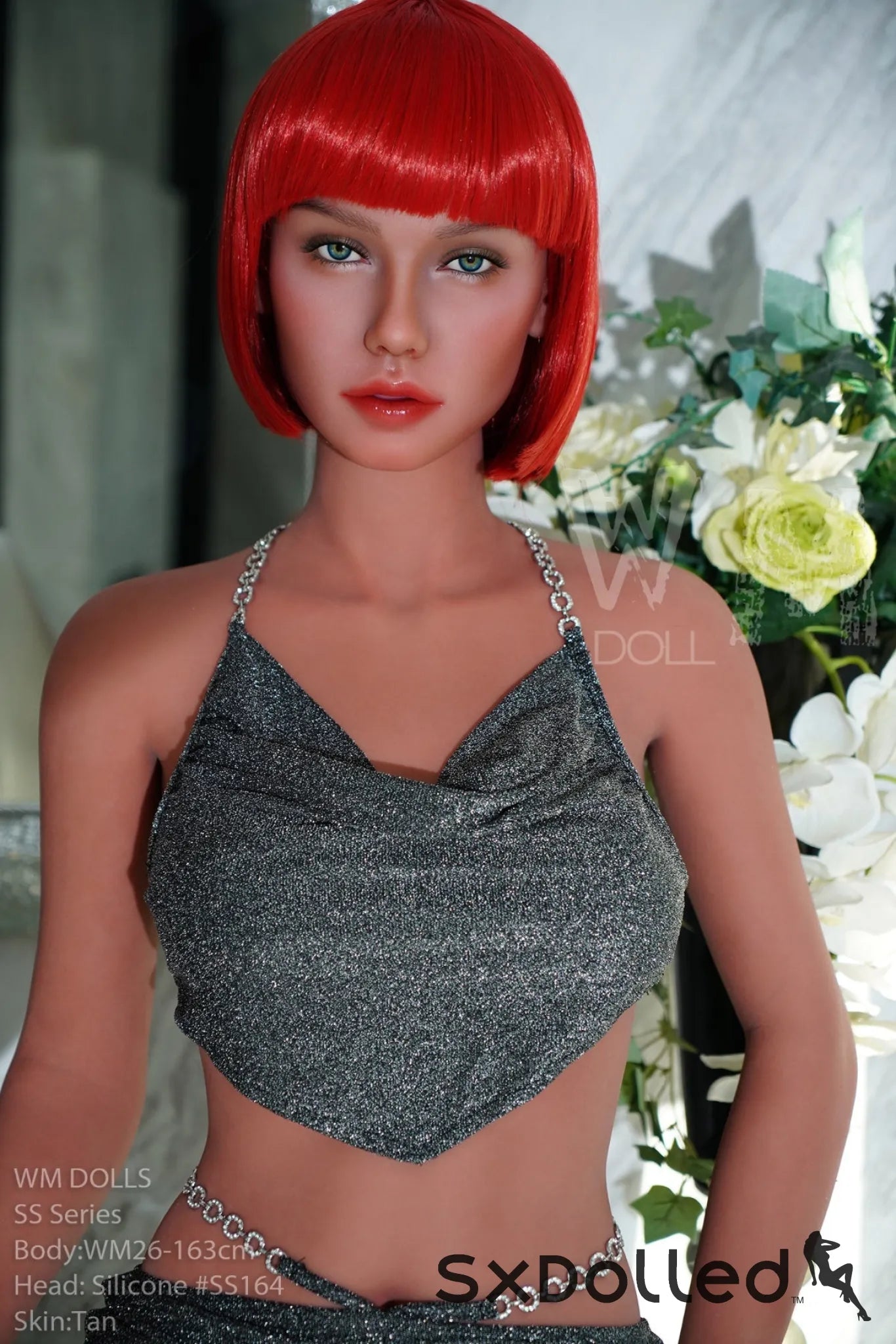 Safiya (G-Cup) (163cm) | Tanned Short Red Hair Sex Doll | WM Doll G-Cup / 163cm / Red Sex Doll
