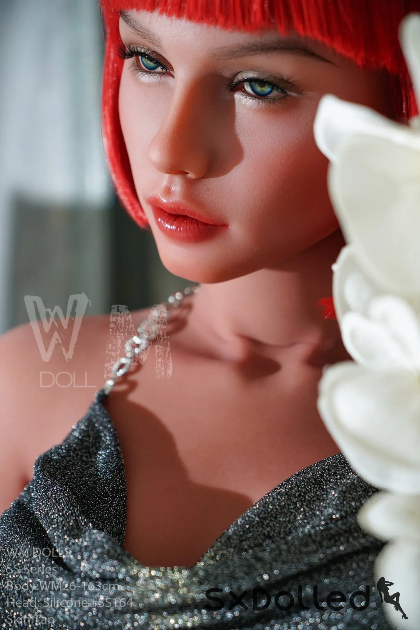 Safiya (G-Cup) (163cm) | Tanned Short Red Hair Sex Doll | WM Doll G-Cup / 163cm / Red Sex Doll