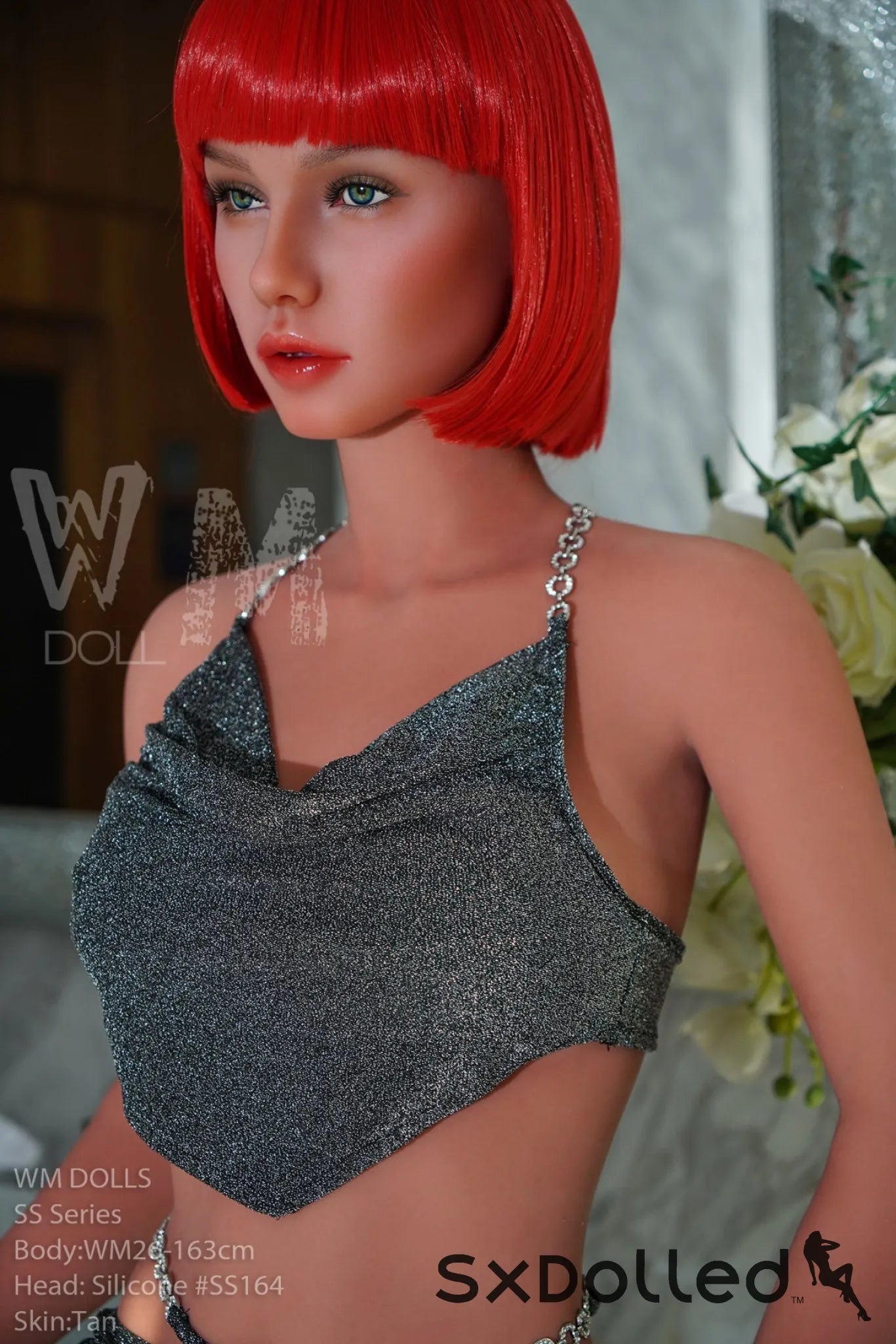 Safiya (G-Cup) (163cm) | Tanned Short Red Hair Sex Doll | WM Doll G-Cup / 163cm / Red Sex Doll
