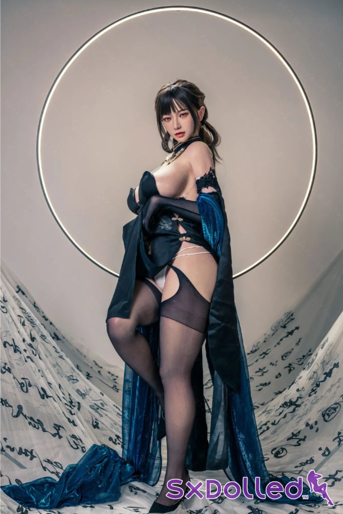 Shizuka (K-Cup) (155cm) | Sex Doll K-Cup / 155cm / Black Sex Doll