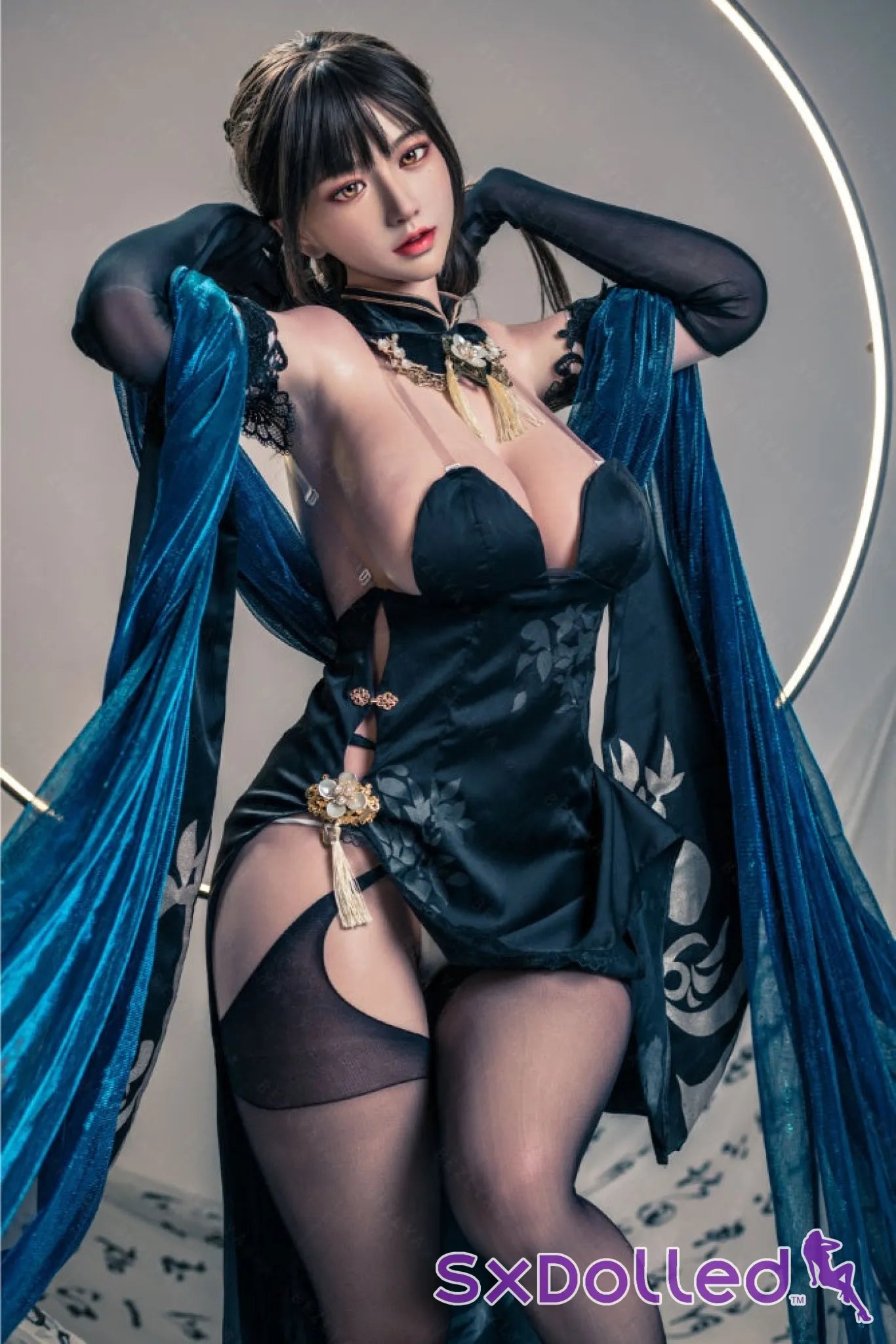 Shizuka (K-Cup) (155cm) | Sex Doll K-Cup / 155cm / Black Sex Doll