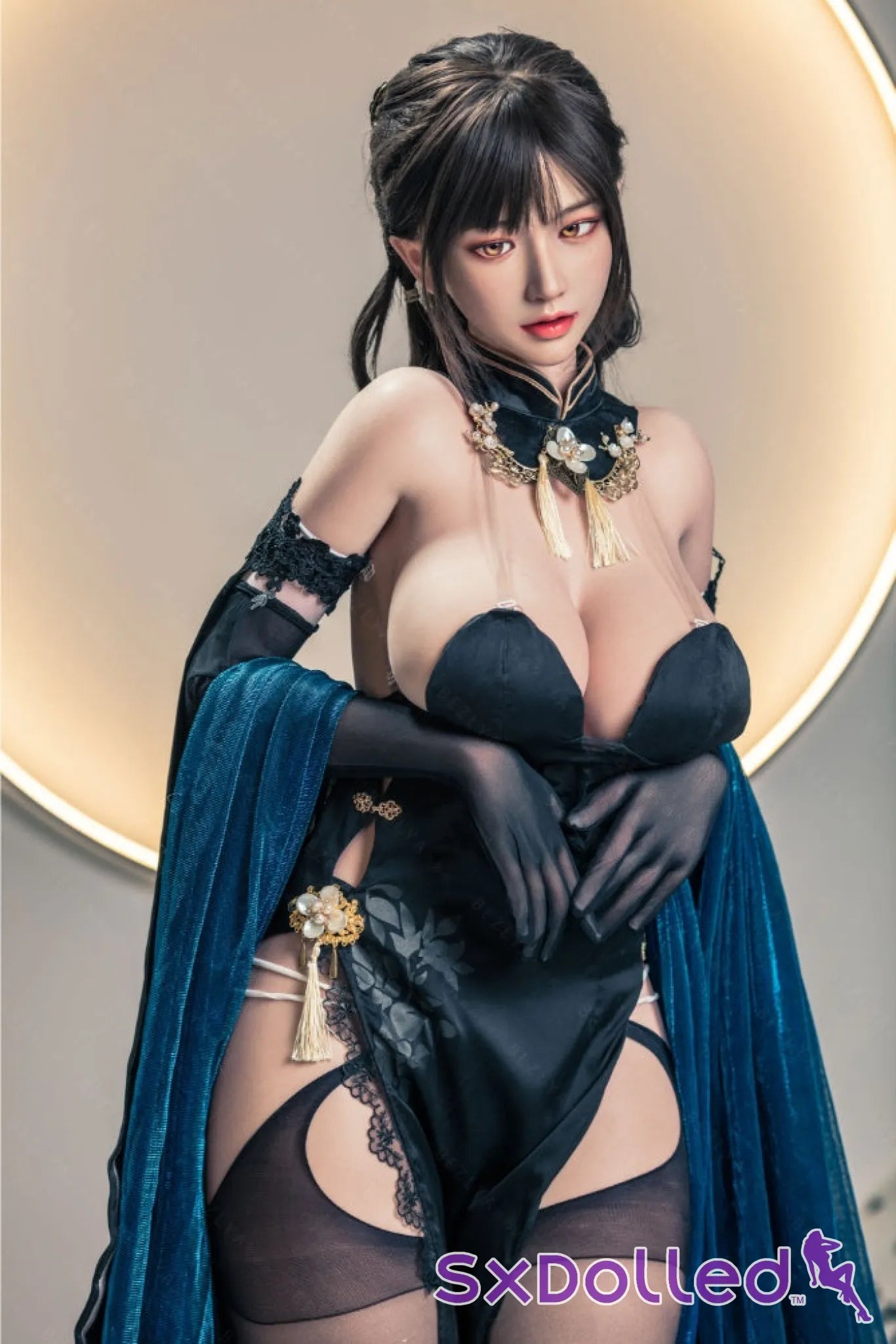 Shizuka (K-Cup) (155cm) | Sex Doll K-Cup / 155cm / Black Sex Doll