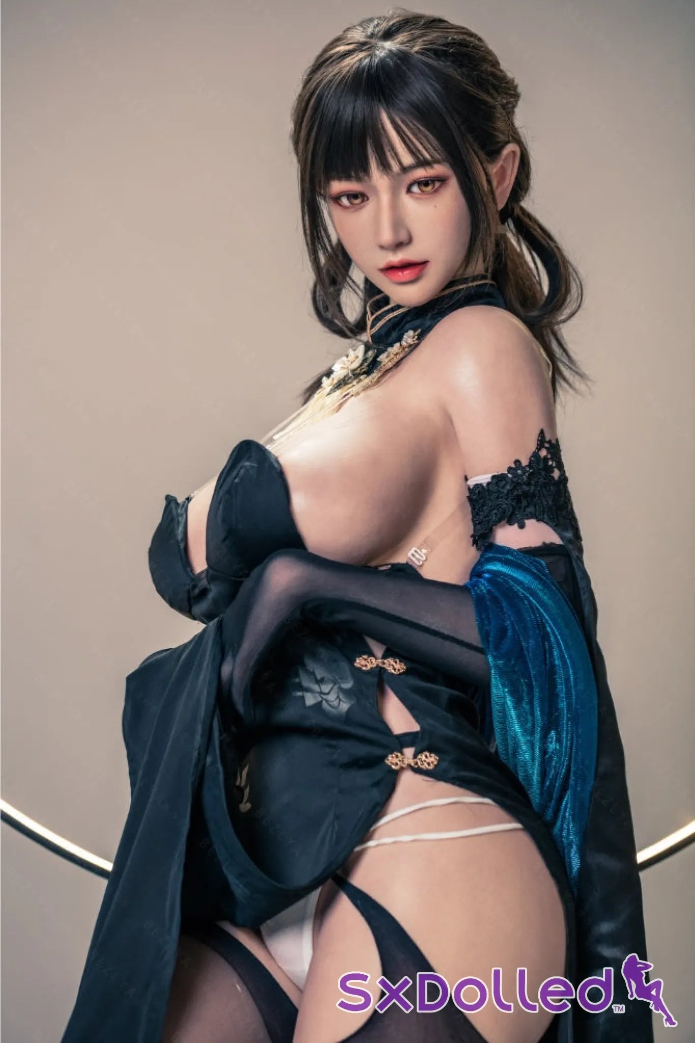 Shizuka (K-Cup) (155cm) | Sex Doll K-Cup / 155cm / Black Sex Doll