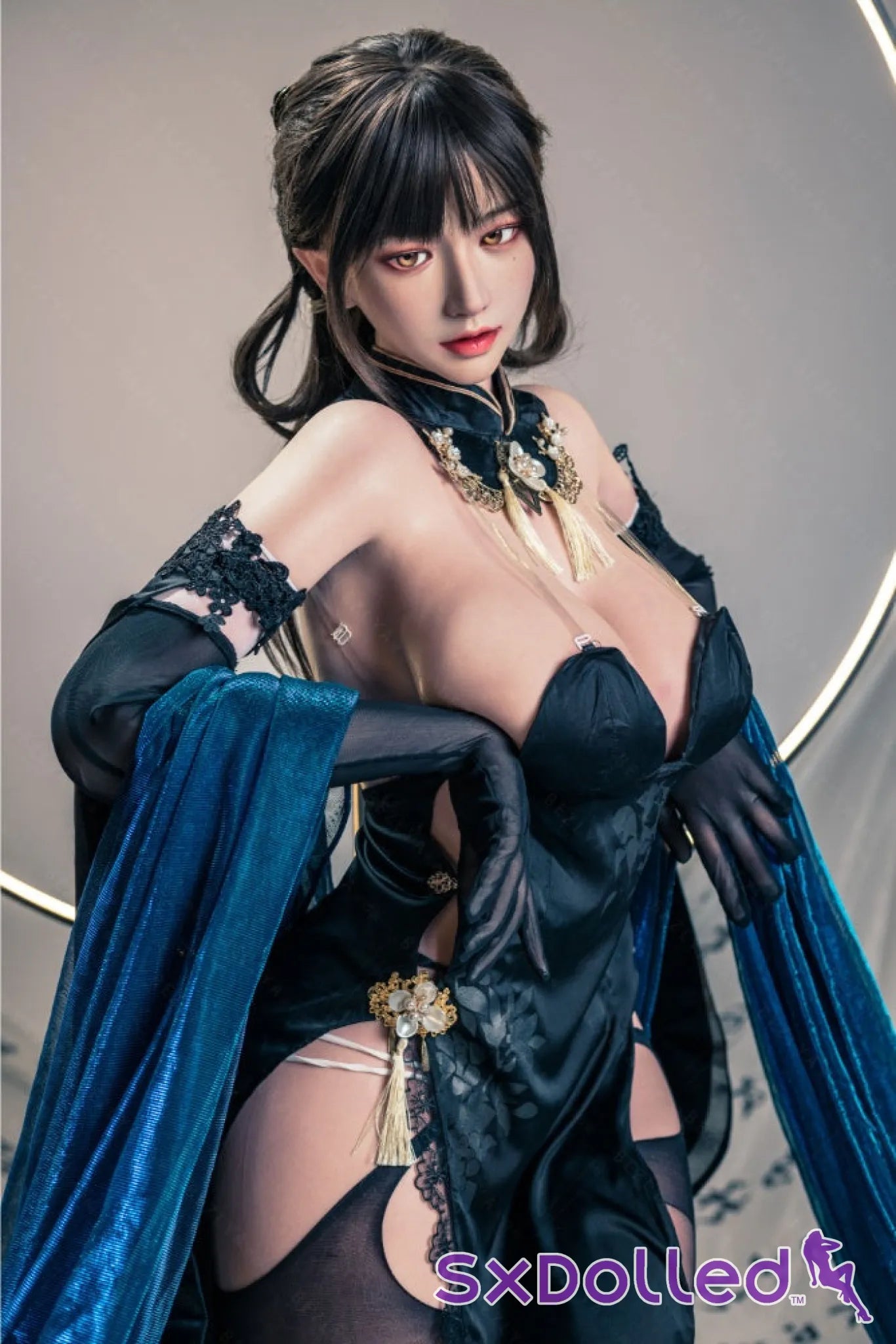 Shizuka (K-Cup) (155cm) | Sex Doll K-Cup / 155cm / Black Sex Doll
