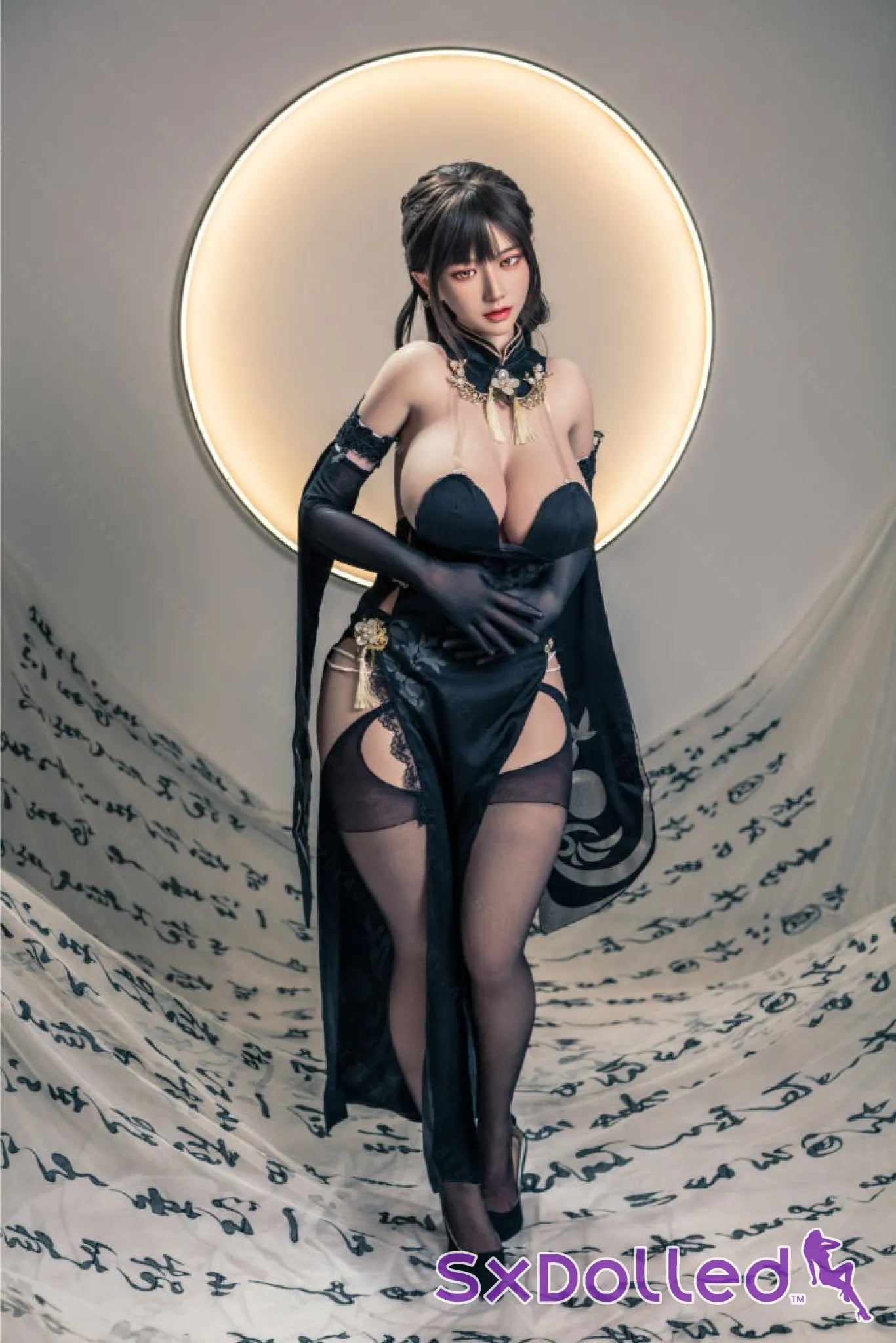 Shizuka (K-Cup) (155cm) | Sex Doll K-Cup / 155cm / Black Sex Doll