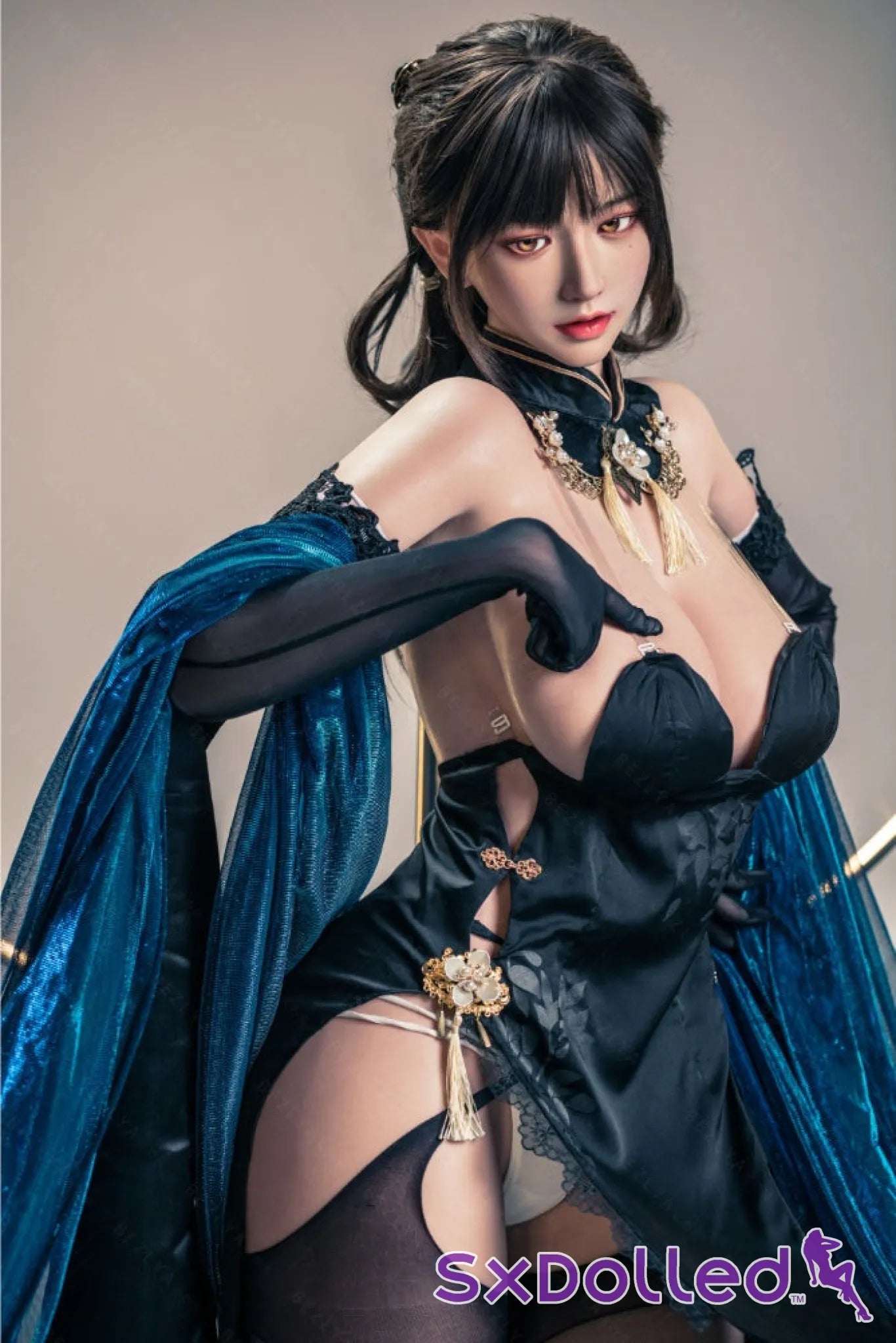 Shizuka (K-Cup) (155cm) | Sex Doll K-Cup / 155cm / Black Sex Doll