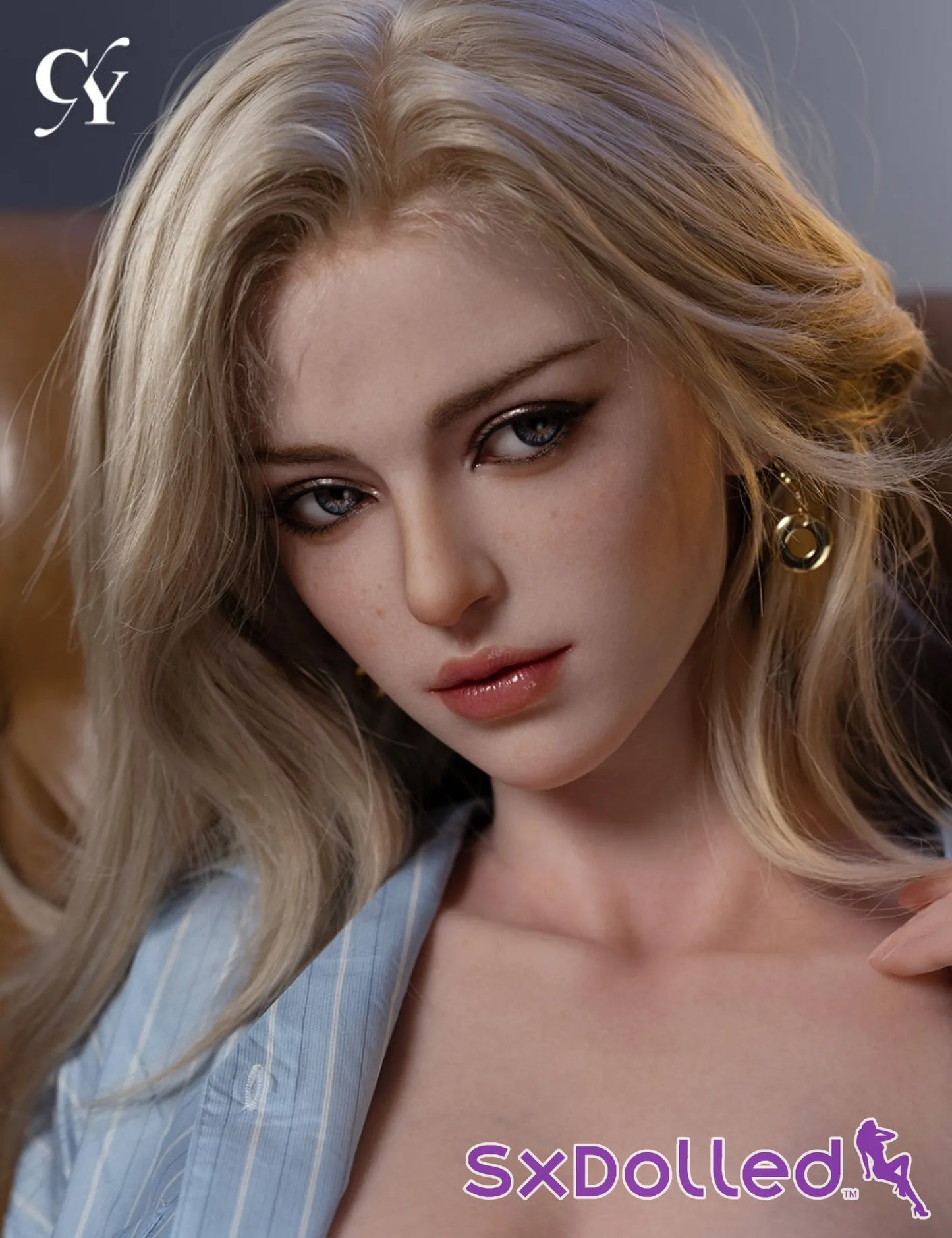 Solina (F-Cup) (168cm) | Blonde Sex Doll with Freckles | Top CY Doll F-Cup / 168cm / Blonde Sex Doll