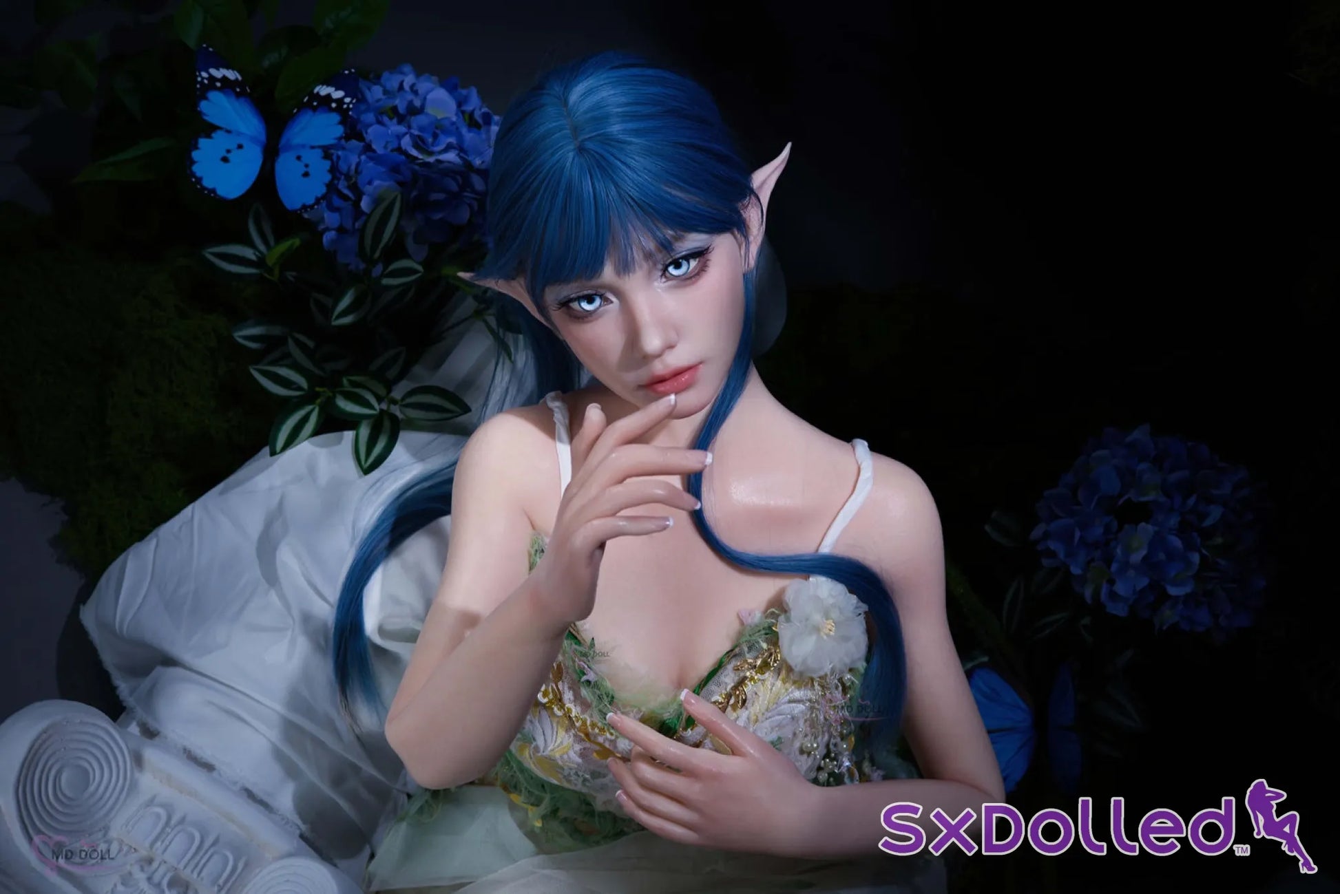 Sophiah A (G-Cup) (150cm) | Aqua Nature Elf Sex Doll | MD Doll G-Cup / 150cm / Blue Sex Doll