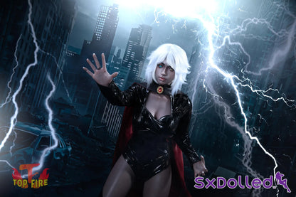 Storm A (E-Cup) (158cm) | White Haired Cosplay Sex Doll | Top Fire Doll - E-Cup / 158cm / White - Sex Doll
