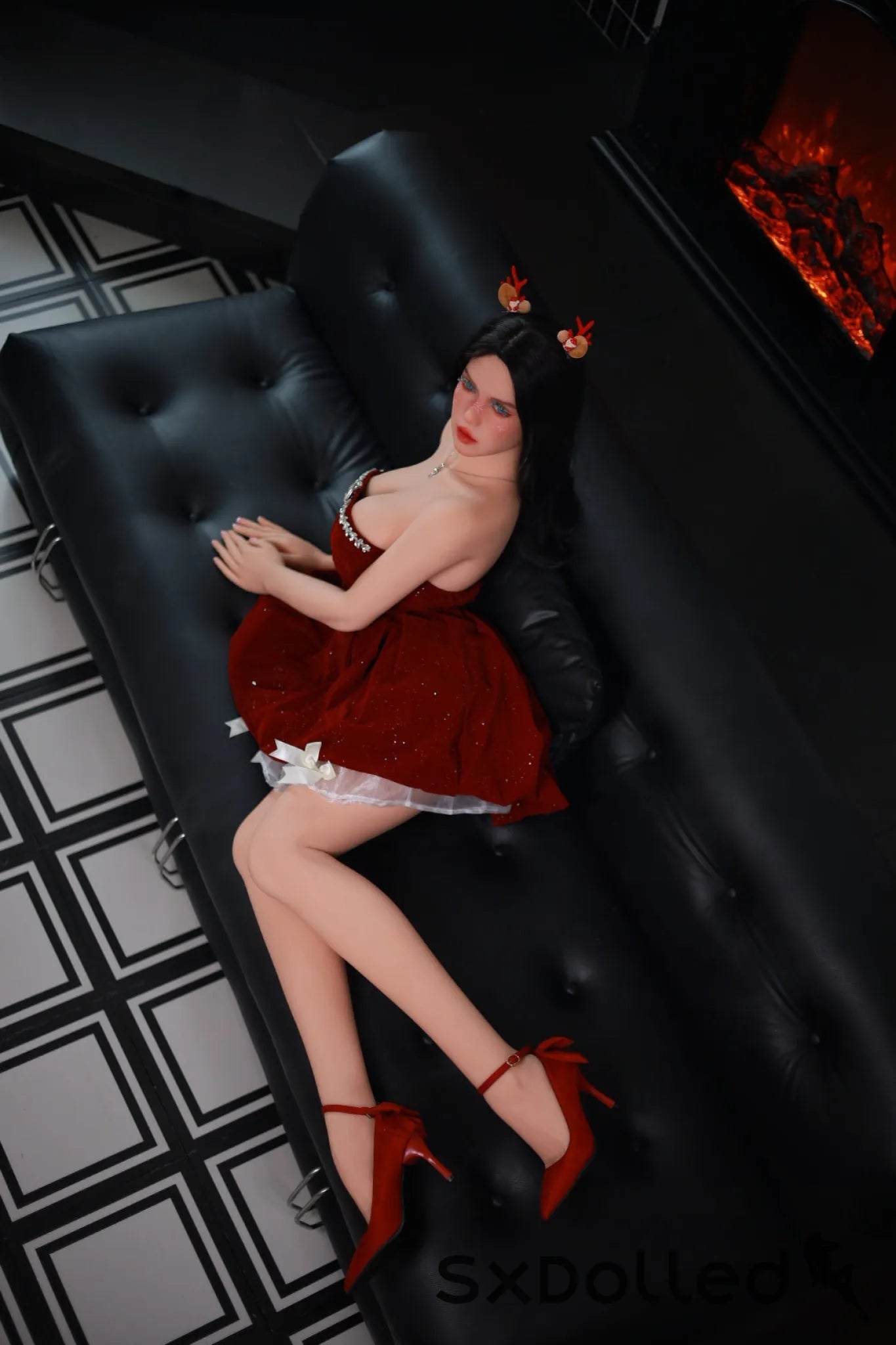Tabitha A (C-Cup) (166cm) | Christmas Edition Sex Doll | Fire Doll C-Cup / 166cm / Black Sex Doll