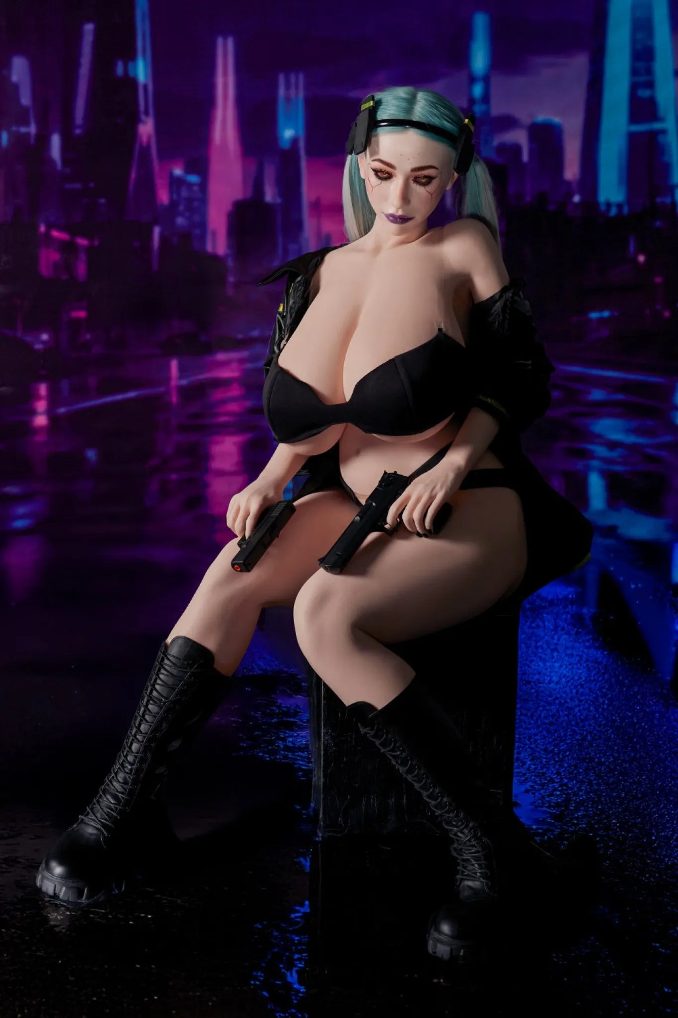 Tasha B (I-Cup) (161cm) | Halloween Edition Sex Doll | Climax Doll I-Cup / 161cm / Blue Sex Doll
