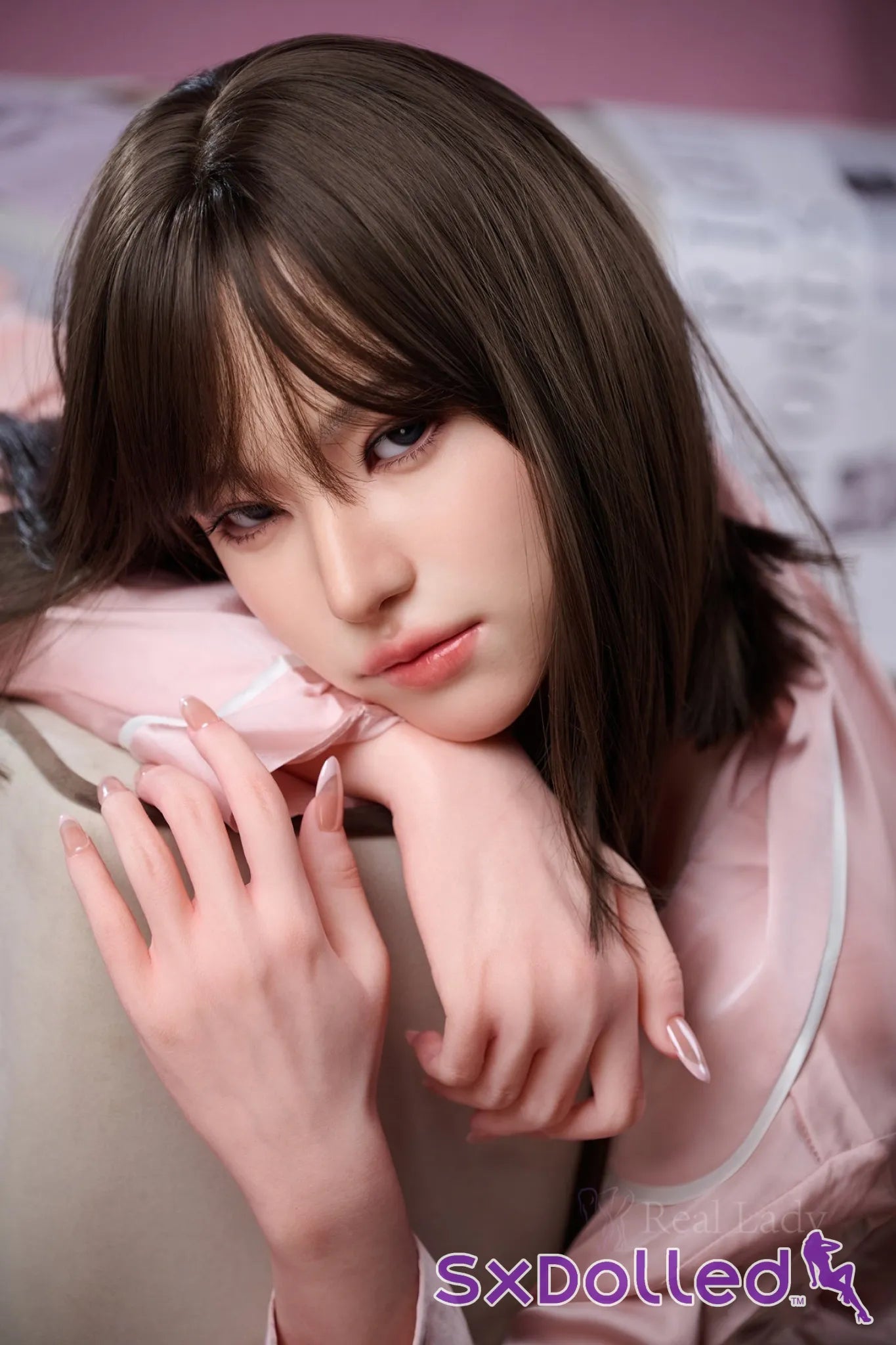 Viki (H-Cup) (150cm) | Thick Brunette Asian Sex Doll | Real Lady H-Cup / 150cm / Brunette Sex Doll