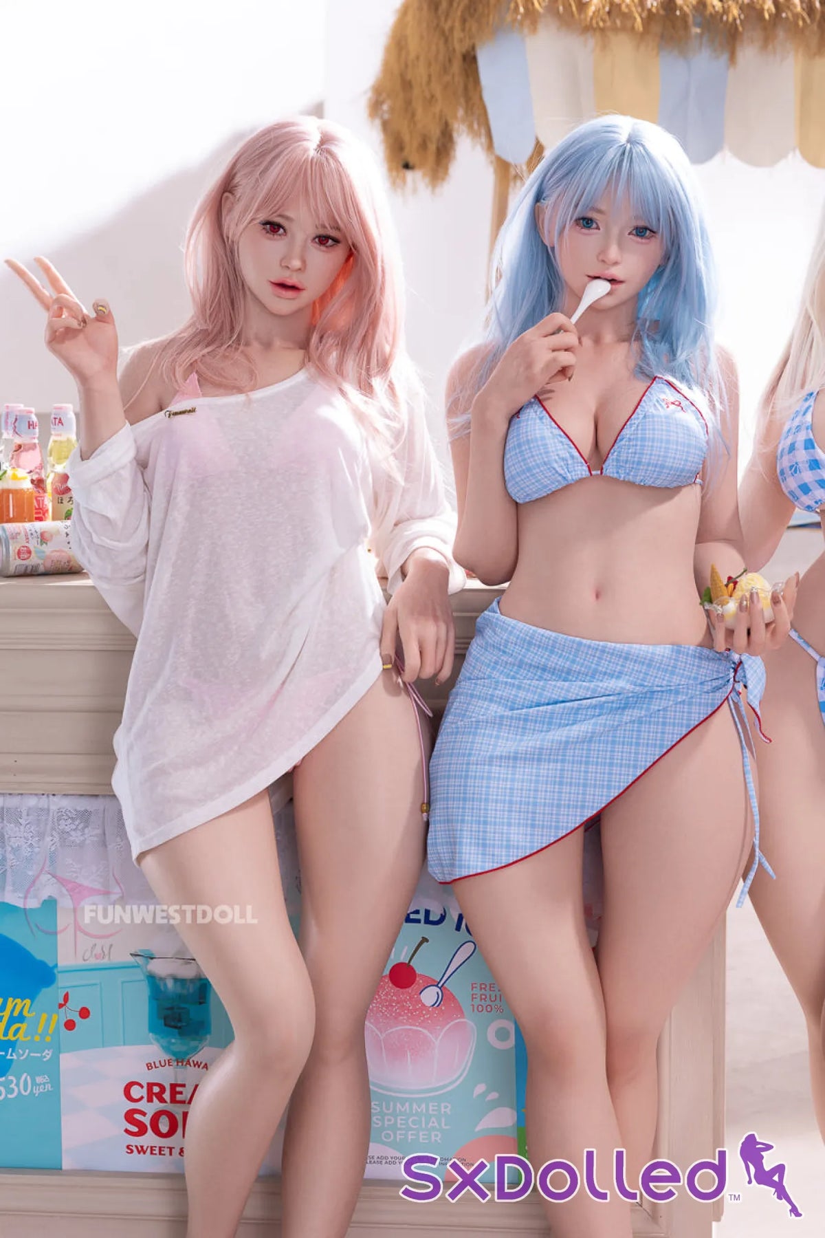 White Lucy A (F-Cup) (159cm) | Playful Pink-Haired Beauty Sex Doll | Funwest Doll - F-Cup / 159cm / Pink - Sex Doll