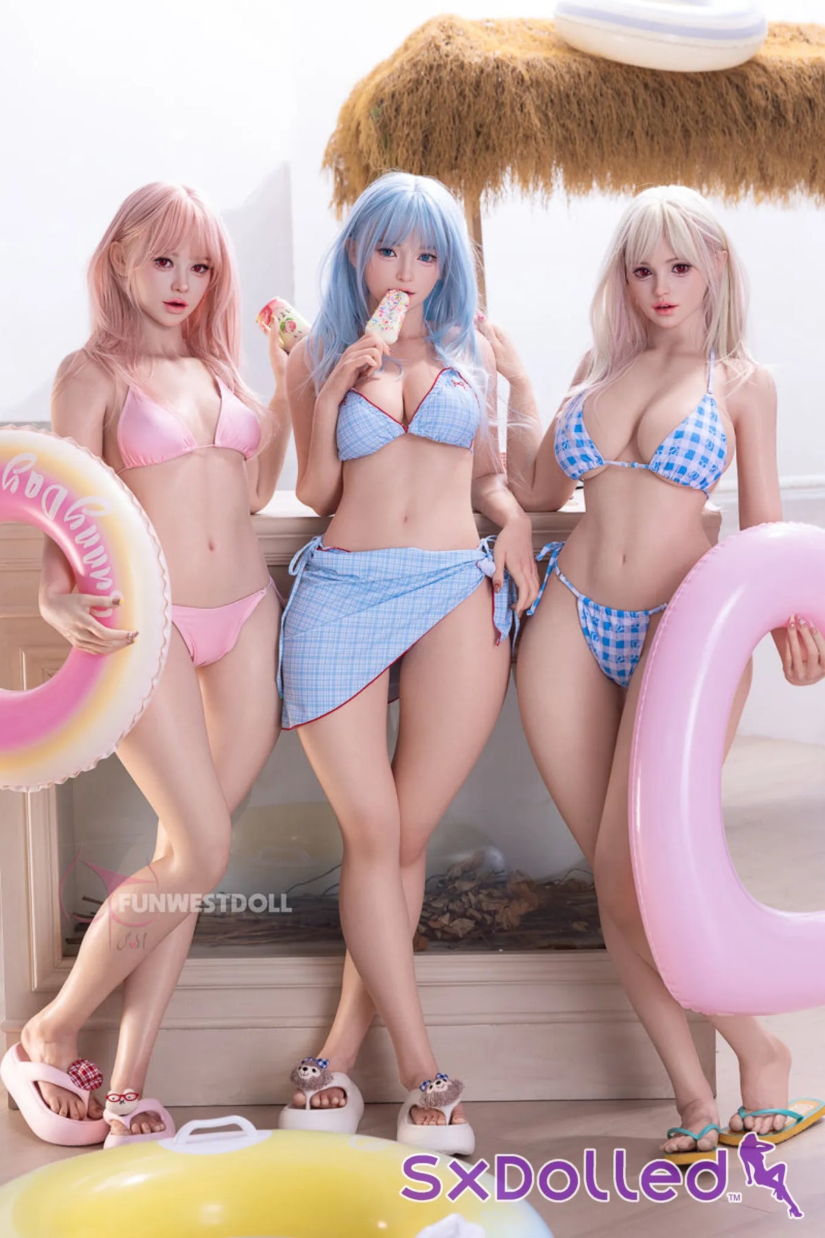 White Lucy A (F-Cup) (159cm) | Playful Pink-Haired Beauty Sex Doll | Funwest Doll - F-Cup / 159cm / Pink - Sex Doll