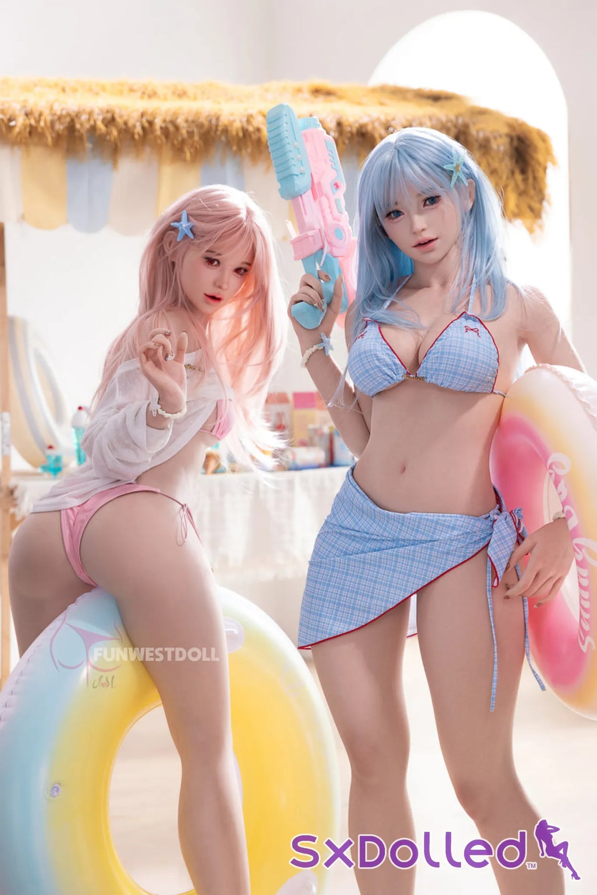 White Lucy A (F-Cup) (159cm) | Playful Pink-Haired Beauty Sex Doll | Funwest Doll - F-Cup / 159cm / Pink - Sex Doll