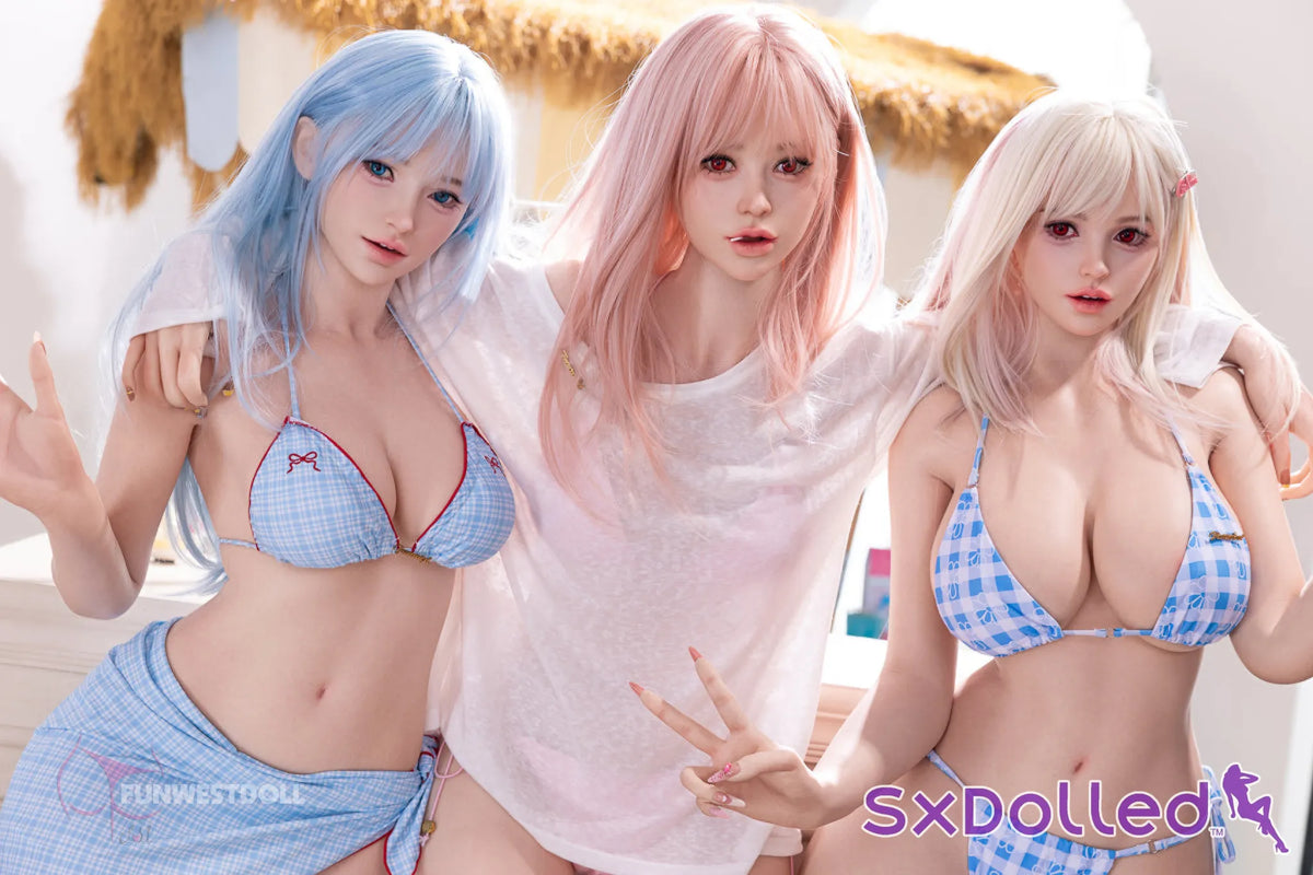 White Lucy A (F-Cup) (159cm) | Playful Pink-Haired Beauty Sex Doll | Funwest Doll - F-Cup / 159cm / Pink - Sex Doll