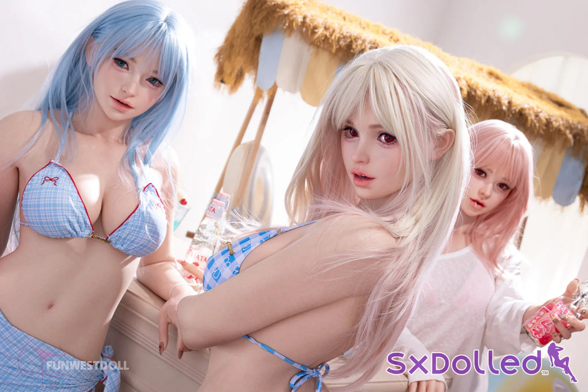 White Lucy A (F-Cup) (159cm) | Playful Pink-Haired Beauty Sex Doll | Funwest Doll - F-Cup / 159cm / Pink - Sex Doll