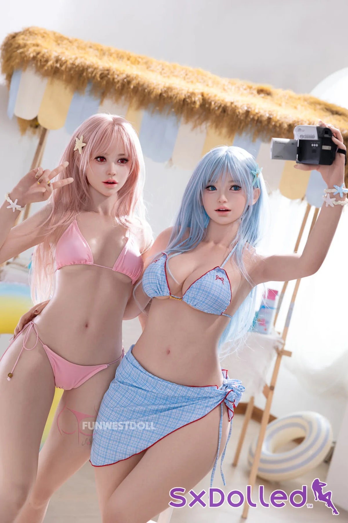 White Lucy A (F-Cup) (159cm) | Playful Pink-Haired Beauty Sex Doll | Funwest Doll - F-Cup / 159cm / Pink - Sex Doll