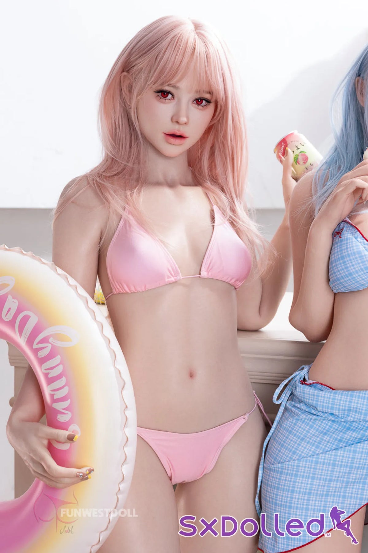 White Lucy A (F-Cup) (159cm) | Playful Pink-Haired Beauty Sex Doll | Funwest Doll - F-Cup / 159cm / Pink - Sex Doll