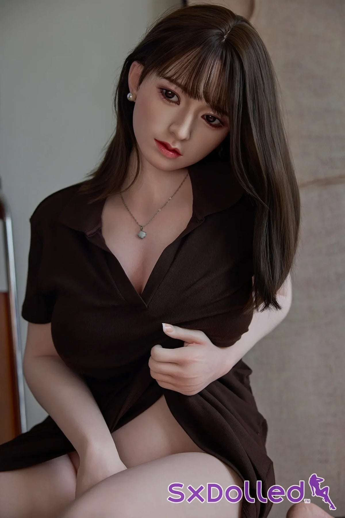 Yuan-2 (E-Cup) (154cm) | Busty Brunette Asian Sex Doll | Starpery - E-Cup / 154cm / Brunette - Sex Doll